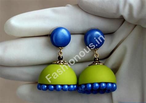 Polymer Clay Art Jhumkas/Earrings – Fashionous