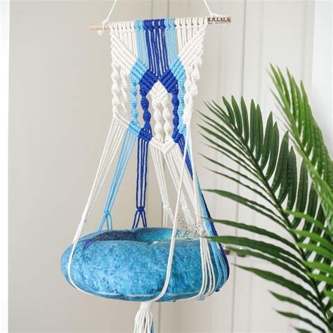 R.R.LALA Macrame Cat Hammock, Pets Wall Furniture, Cat Tree, cat Swing ...