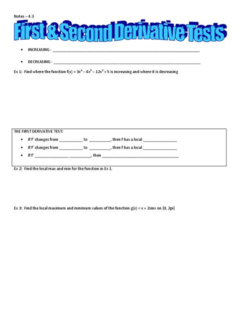 First Derivative Test with Graphs 的图像结果