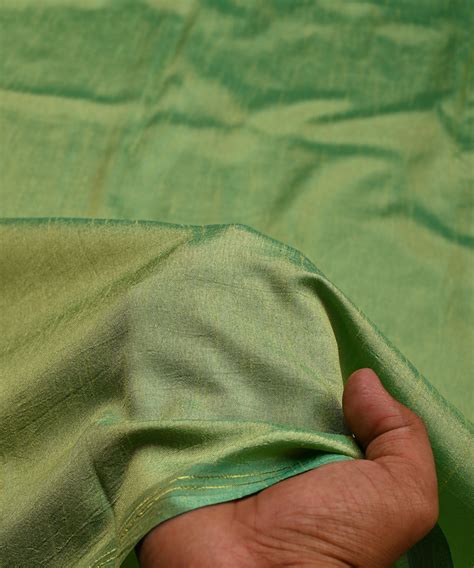 Buy Dusty Green Plain Dola Silk Fabric Online At Wholesale Prices ...