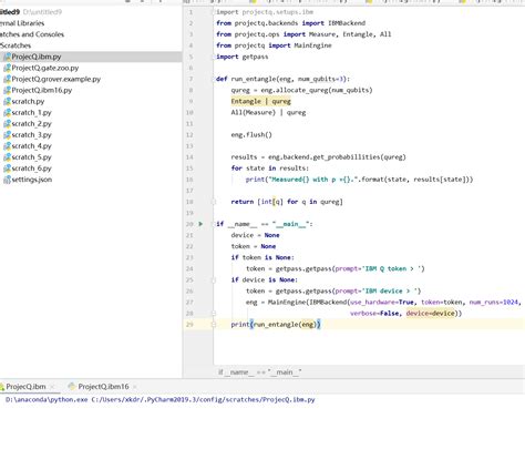 Example get probabilities on IBM Backend · Issue #363 · ProjectQ-Framework/ProjectQ · GitHub