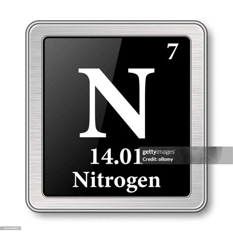 The Periodic Table Element Nitrogen Vector Illustration High-Res Vector Graphic - Getty Images