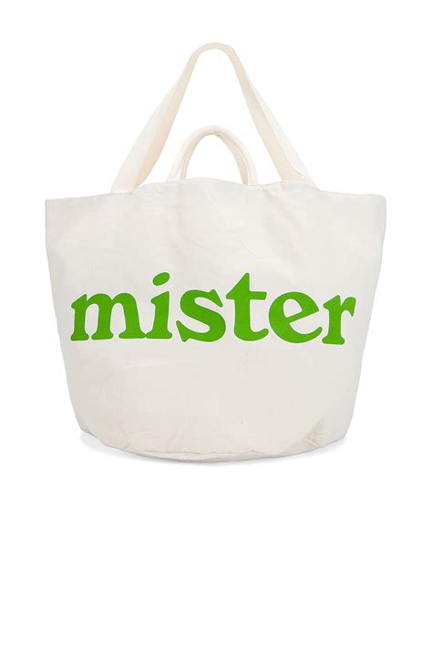 Mister Green Round Grow Pot Large Tote Bag in Natural | REVOLVE
