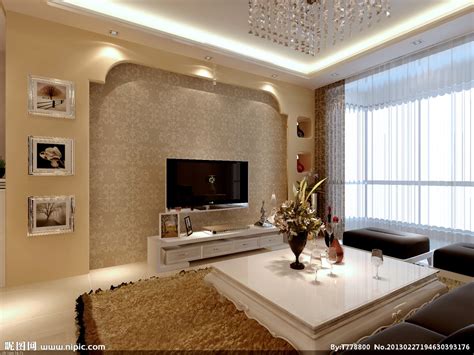 电视机背景墙效果图的设计风格-维意定制家具商城