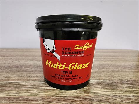 Sarco Type M Multi Glaze Window Putty Quart, Adheres to Wood & Door ...