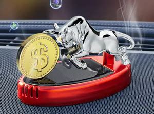YOURKARTS.COM Bull Design Air Freshner Perfume Solar Power Dashboard ...