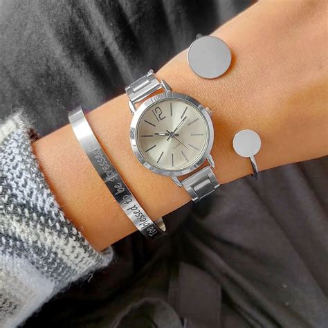 Buy Joker & Witch Celeste White Dial Silver Watch Bracelet Stack Online