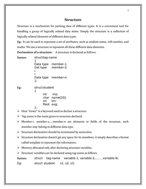 Image result for Structure Definition vs Declaration in C