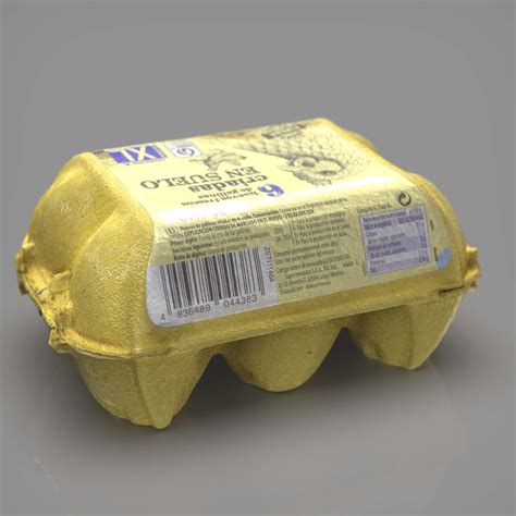 Half Dozen Egg Box - 3D Model by sanchiesp