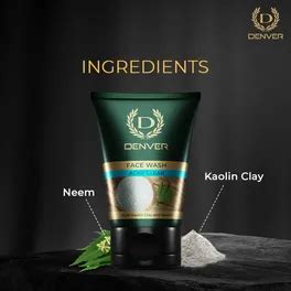 Buy Denver Acne Clear Kaolin Clay & Neem Face Wash, 100 gm | 19 Minutes ...
