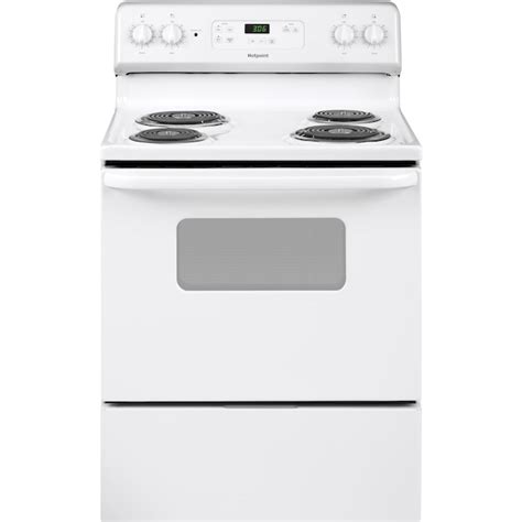 Hotpoint 30-in 4 burners 5.0-cu ft Freestanding Electric Range ( White ...