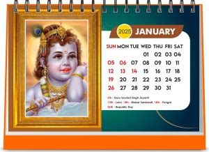 ESCAPER Lord Krishna 2025 Calendar – Daily Motivation for Professionals ...