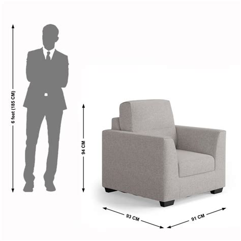 Buy Ellora Fabric 1-Seater Sofa - Customized Furniture from Home Centre ...