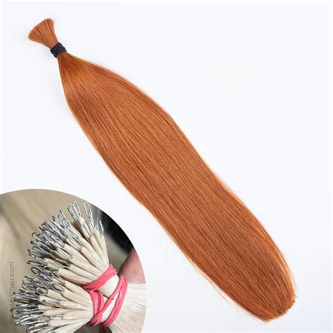 Red Copper #130 Micro Loop Hair Extensions