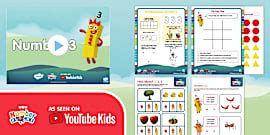 Numberblocks: Number 3 Worksheet | Math & Counting