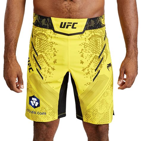 VENUM MMA Fight Shorts UFC Authentic Fight Night, Long Fit, Adrenaline, gelb, S | S | 12933-2
