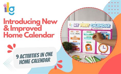 Ilearnngrow My First Calendar 2025 9 in one Activities - Learn Concept ...