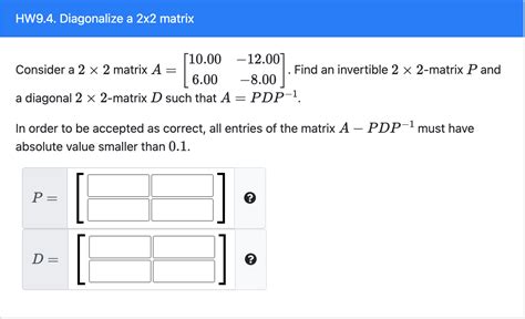 Image result for Diagonalizing a Matrix 2X2
