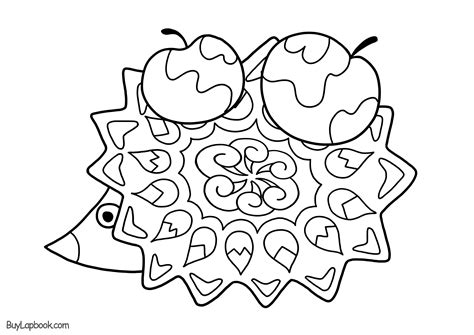 Hedgehogs. Free Printable, Coloring and Activity Page for Kids | BuyLapbook