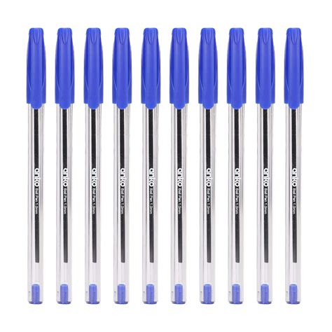 10 Pack Ballpoint Pens - Blue - Kmart