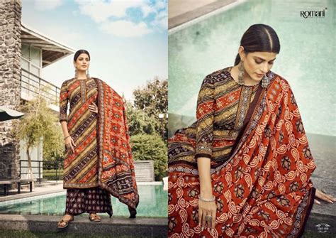 Romani Kasauti Exclusive Woollen Pashmina Dress Material