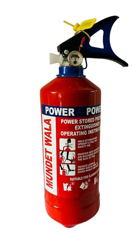 Mundet Wala ABC Powder Type Fire Extinguisher for Home 1kg (Pack of 2 ...
