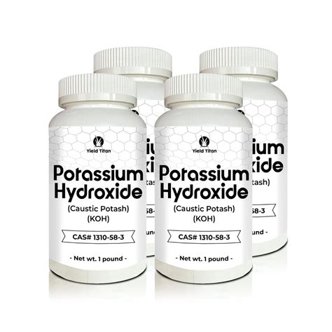 Yield Titan High Purity Potassium Hydroxide (Caustic Potash) KOH - Used ...