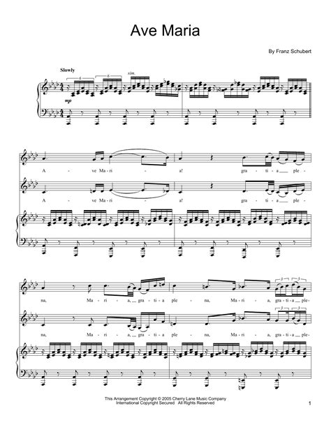 Franz Schubert - Ave Maria sheet music
