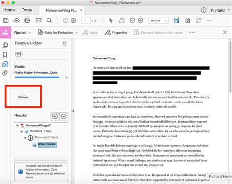 How to correctly redact a PDF using Adobe Acrobat | » One Legal