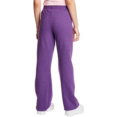 Snapklik.com : Hanes Womens EcoSmart Petite Open Bottom Leg Sweatpants