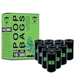 ROYAL CARE PROFESSIONAL Poop Bags for Dog Wasts Bags, pack of 10 (300 ...