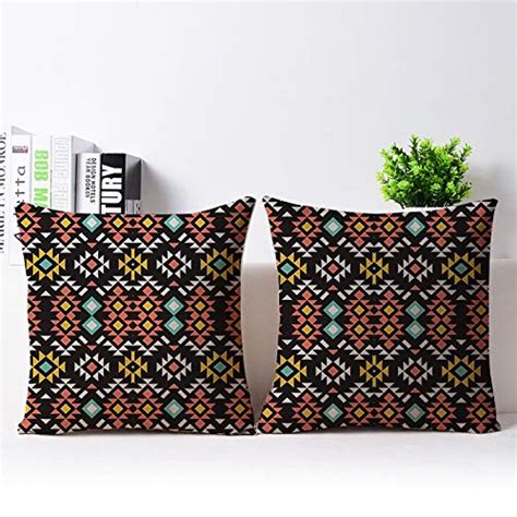 Buy The Purple Tree Ethnic Printed Jute Cushion Covers (16x16 inch ...