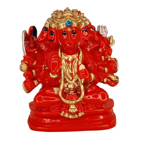 Buy Om ssvmb9 Marble Bajrang Bali/Panchmukhi Hanuman Murti/Balaji ...