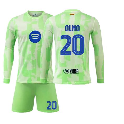 KuyuS 2425 Spanish Soccer Club Jerseys 2 Piece Sets, Number 20 OLMO ...