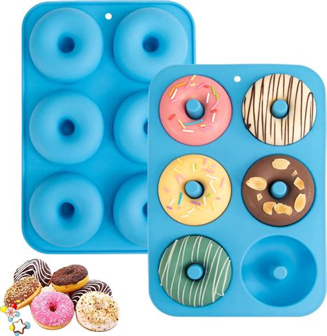 Amazon.com: Tiawudi Non-Stick 6-Cavity Donut Baking Pans, Makes ...