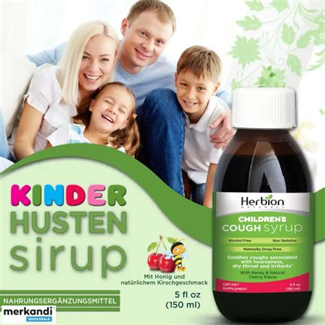 Herbion Naturals Cough Syrup for Kids - 5fl oz - Great tasting dietary ...