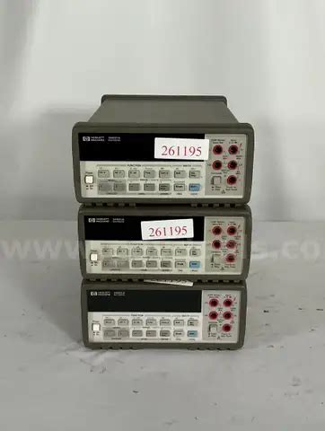 Lot of 3 HP 34401 A Multimeters | GovDeals