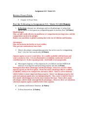 Image result for Class Assignment 13 Week