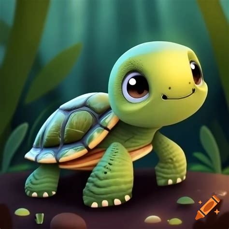 Cute Animated Baby Turtles