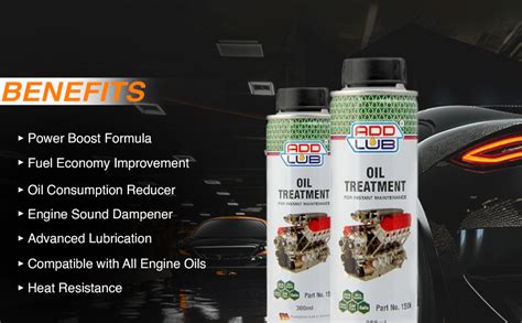 ADDLUB Add Lub Engine Oil Treatment, Additive & Sound Reducer for Cars ...
