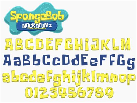 Spongebob squarepants font free download, spongebob copy and paste font ...