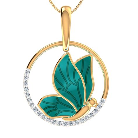 Emerald Flutter Pendant - Aurium Fine Jewelry