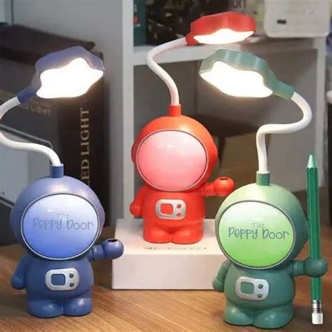 Astronaut Table Lamp with Sharpener and Pen Holder – The Peppy Door
