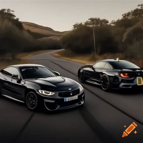 Black BMW car on Craiyon