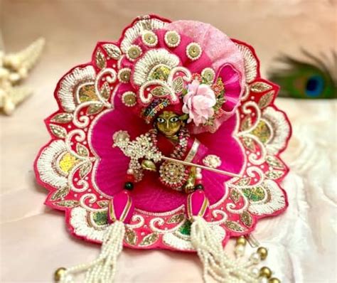 TFS THE FESTIVESHADES Pink Pearl & Sequence Laddu Gopal Dress bal Gopal ...