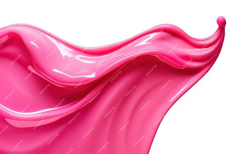 Premium Vector | Splash of thick pink fluid 3d illustration 3d rendering
