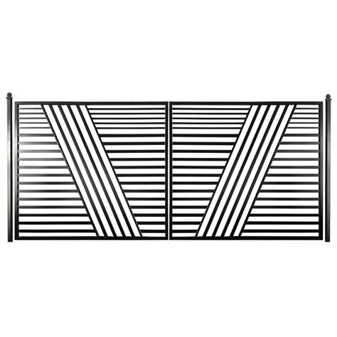 Steel Dual Swing Driveway Gate - SOFIA Style - 18 x 6 ft - ALEKO