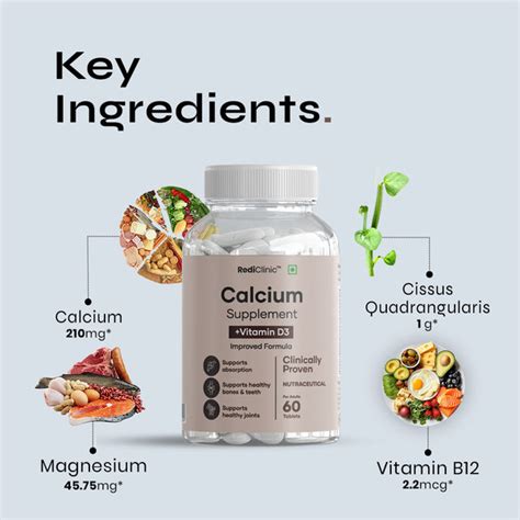 RediClinic Advanced Calcium Complex Tablets with Calcium Citrate Malate ...
