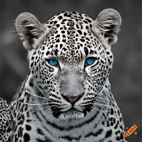 White leopard on Craiyon