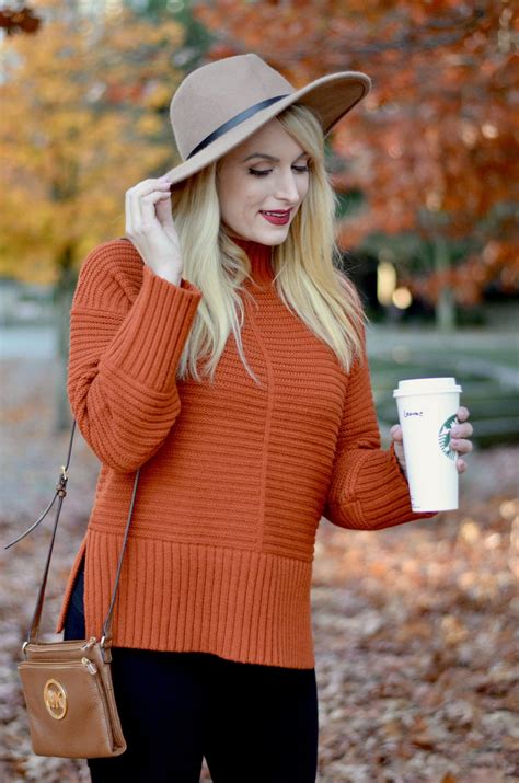 The Coziest Burnt Orange Sweater